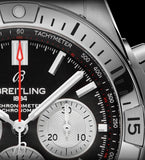 Breitling Chronomat B01 42mm Black Dial Silver Steel Strap Watch for Men - AB0134101B1A1 Buy Now By Breitling
