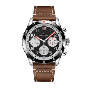 Breitling Avi Chronograph 42 Mosquito Black Dial Brown Leather Strap Watch for Men - Y233801A1B1X1 Buy Now By Breitling