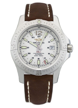 Breitling Colt Automatic 44mm Brown Leather Strap Mens Watch - A1738811/G791/437X Buy Now By Breitling
