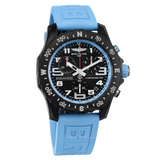 Breitling Endurance Pro Black Dial Light Blue Rubber Strap Watch for Men - X82310281B1S1 Buy Now By Breitling