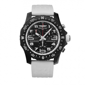 Breitling Endurance Pro Black Dial White Rubber Strap Watch for Men - X82310A71B1S1 Buy Now By Breitling