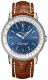 Breitling Navitimer Automatic 38mm Blue Dial Brown Leather Strap Mens Watch - A17325211C1P2 Buy Now By Breitling