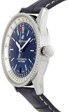 Breitling Navitimer Automatic 38mm Blue Dial Blue Leather Strap Mens Watch - A17325211C1P1 Buy Now By Breitling