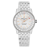Breitling Navitimer Automatic 35 White Dial Silver Steel Strap Watch for Men - A17395F41G1A1 Buy Now By Breitling