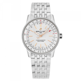 Breitling Navitimer Automatic 35 White Dial Silver Steel Strap Watch for Men - A17395F41G1A1 Buy Now By Breitling