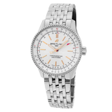 Breitling Navitimer Automatic 35 White Dial Silver Steel Strap Watch for Men - A17395F41G1A1 Buy Now By Breitling