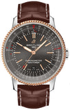 Breitling Navitimer Automatic 41 Grey Dial Brown Leather Strap Watch for Men - U17326121M1P1 Buy Now By Breitling