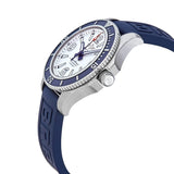 Breitling Superocean II Automatic 42mm White Dial Blue Rubber Strap Watch for Men - A17366D81A1S2 Buy Now By Breitling