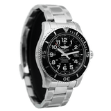Breitling Superocean II 44mm Black Dial Black Steel Strap Watch for Men - A17392D71B1A1 Buy Now By Breitling