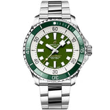 Breitling Superocean Automatic 44mm Navy Green Dial Green Rubber Strap Watch for Men - A17376A31L1A1 Buy Now By Breitling