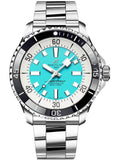 Breitling Superocean Automatic 44mm Turquoise Dial Silver Steel Strap Watch for Men - A17376211L2A1 Buy Now By Breitling