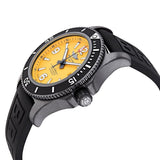 Breitling Superocean Automatic 46mm Yellow Dial Black Rubber Strap Watch for Men - M17368D71I1S1 Buy Now By Breitling