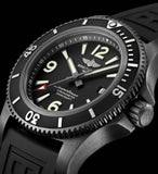 Breitling Superocean Automatic 46mm Black Dial Black Rubber Strap Watch for Men - M17368B71B1S1 Buy Now By Breitling
