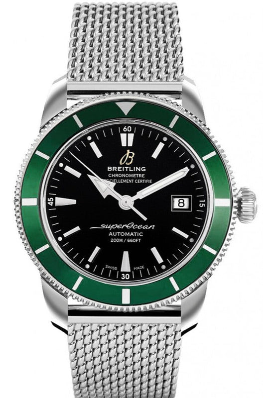 Breitling Superocean Heritage 42mm Chronograph Green Bezel Mens Watch - A1732136 Buy Now By Breitling