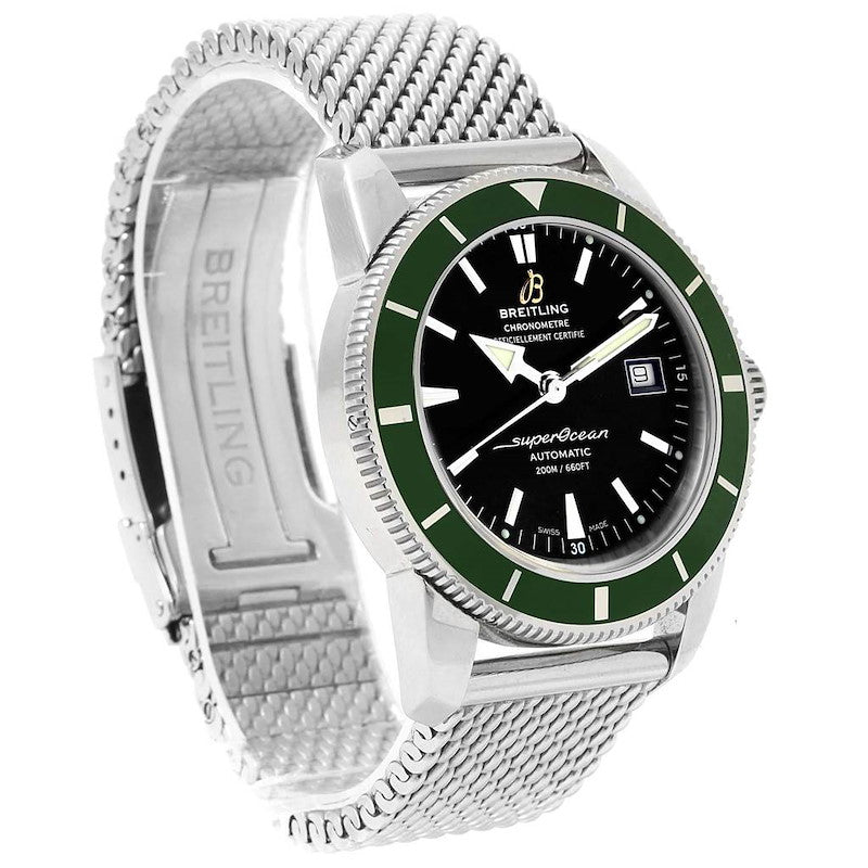 Breitling Superocean Heritage 42mm Chronograph Green Bezel Mens Watch - A1732136 Buy Now By Breitling