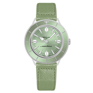 Breitling Superocean Heritage '57 Pastel Paradise Green Dial Green Leather Strap Watch for Women - A10340361L1X1 Buy Now By Breitling