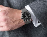 Breitling Superocean Heritage B20 Automatic 46 Black Dial Silver Mesh Bracelet Watch for Men - AB2020121B1A1