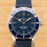 Breitling Superocean Heritage II B20 44mm Blue Dial Blue Rubber Strap Mens Watch - AB2030161C1S1 Buy Now By Breitling