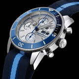 Breitling Superocean Heritage Chronograph 44 Ocean Conservancy Silver Dial Two Tone NATO Strap Watch for Men - A133131A1G1W1 Buy Now By Breitling