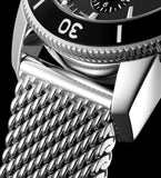 Breitling Superocean Heritage Chronograph 44 Black Dial Silver Mesh Bracelet Watch for Men - A13313121B1A1 Buy Now By Breitling