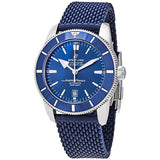 Breitling Superocean Heritage B20 Automatic 46 Blue Dial Blue Mesh Bracelet Watch for Men - AB2020161C1S1 Buy Now By Breitling