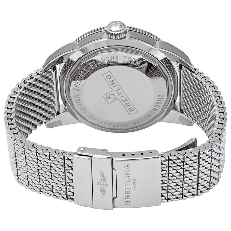 Breitling Superocean Heritage B20 Automatic 44 Blue Dial Silver Mesh Bracelet Watch for Men - AB2030161C1A1 Buy Now By Breitling