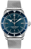 Breitling Superocean Heritage B20 Automatic 44 Blue Dial Silver Mesh Bracelet Watch for Men - AB2030161C1A1 Buy Now By Breitling