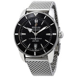 Breitling Superocean Heritage B20 Automatic 46 Black Dial Silver Mesh Bracelet Watch for Men - AB2020121B1A1 Buy Now By Breitling
