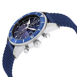 Breitling Superocean Heritage Chronograph 44 Blue Dial Blue Mesh Bracelet Watch for Men - A13313161C1S1 Buy Now By Breitling