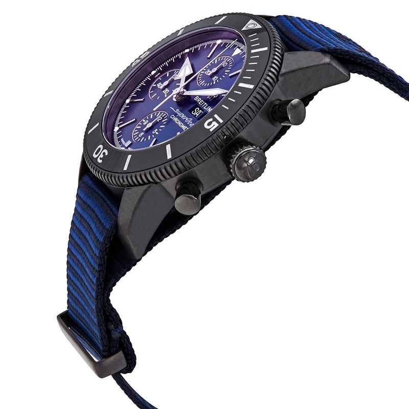 Breitling Superocean Heritage Chronograph 44 Outerknown Blue Dial Blue NATO Strap Watch for Men - M133132A1C1W1 Buy Now By Breitling