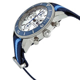 Breitling Superocean Heritage Chronograph 44 Ocean Conservancy Silver Dial Two Tone NATO Strap Watch for Men - A133131A1G1W1 Buy Now By Breitling