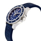Breitling Superocean II 44mm Blue Dial Blue Rubber Strap Watch for Men - A17392D8/C910/158S/A20SS.1 Buy Now By Breitling
