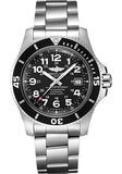 Breitling Superocean II 44mm Black Dial Black Steel Strap Watch for Men - A17392D71B1A1 Buy Now By Breitling