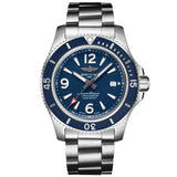 Breitling Superocean Automatic 42mm Blue Dial Silver Steel Strap Watch for Men - A17366D81C1A1 Buy Now By Breitling