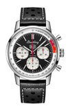 Breitling Top Time B01 Deus Black Dial Black Leather Strap Watch for Men - AB01765A1B1X1 Buy Now By Breitling