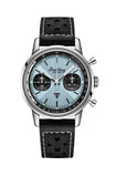 Breitling Top Time B01 Triumph Blue Dial Black Leather Strap Watch for Men - AB01764A1C1X1 Buy Now By Breitling