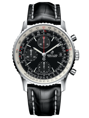Breitling Navitimer 1 Chronograph 41mm Automatic Black Dial Black Leather Strap Mens Watch - A13324121B1P1 Buy Now By Breitling