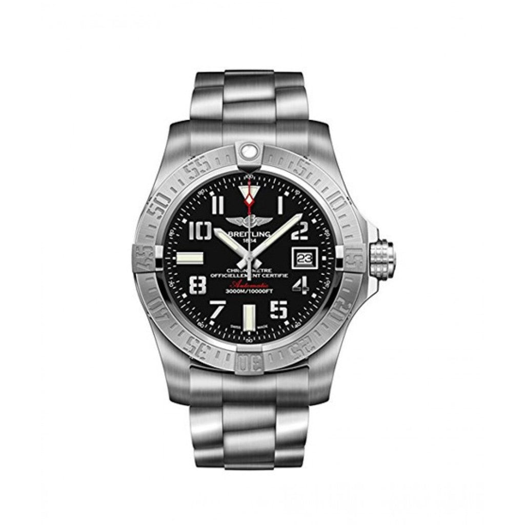 Breitling Avenger II Seawolf Stainless Steel 45mm Black Dial Mens Watch - A1733110/BC31 Buy Now By Breitling