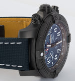 Breitling Super Avenger Chronograph 48 Night Mission Blue Dial Blue Leather Strap Watch for Men - V13375101C1X2 Buy Now By Breitling