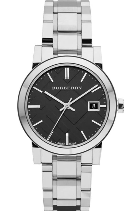 Burberry The City Black Dial Silver Steel Strap Watch for Women - BU9101 Buy Now By Burberry