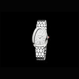 Bvlgari Serpenti Seduttori Quartz White Dial Silver Steel Strap Watch for Women - SERPENTI103141 Buy Now By Bvlgari