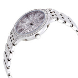 Bulova Crystal Collection Silver Dial Silver Steel Strap Watch for Women - 96L243 Buy Now By Bulova