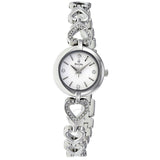 Bulova Crystals White Dial Silver Steel Strap Watch for Women - 96X114 Buy Now By Bulova