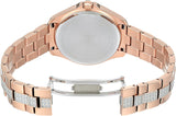 Bulova Crystal Collection Silver Dial Rose Gold Steel Strap Watch for Women - 98L229 Buy Now By Bulova