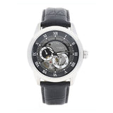 Bulova BVA Classic Automatic Silver Dial Black Leather Strap Watch for Men - 96A135 Buy Now By Bulova