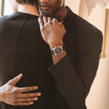 Bulova Marine Star Chronograph Black Dial Black Rubber Strap Watch for Men - 98B104 Buy Now By Bulova