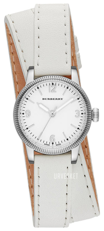 Burberry Utilitarian White Dial White Leather Strap Watch for Women - BU7846 Buy Now By Burberry