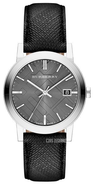 Burberry Heritage Grey Dial Black Leather Strap Watch for Men - BU9024 Buy Now By Burberry