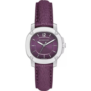 Burberry Brit The Britain Maroon Dial Maroon Leather Strap Watch for Women - BBY1714 Buy Now By Burberry