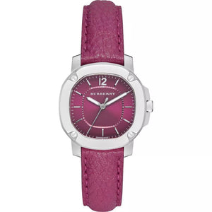 Burberry The Britain Pink Dial Pink Leather Strap Watch for Women - BBY1715 Buy Now By Burberry